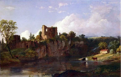 Château de Chepstow, sur la Wye, 1854